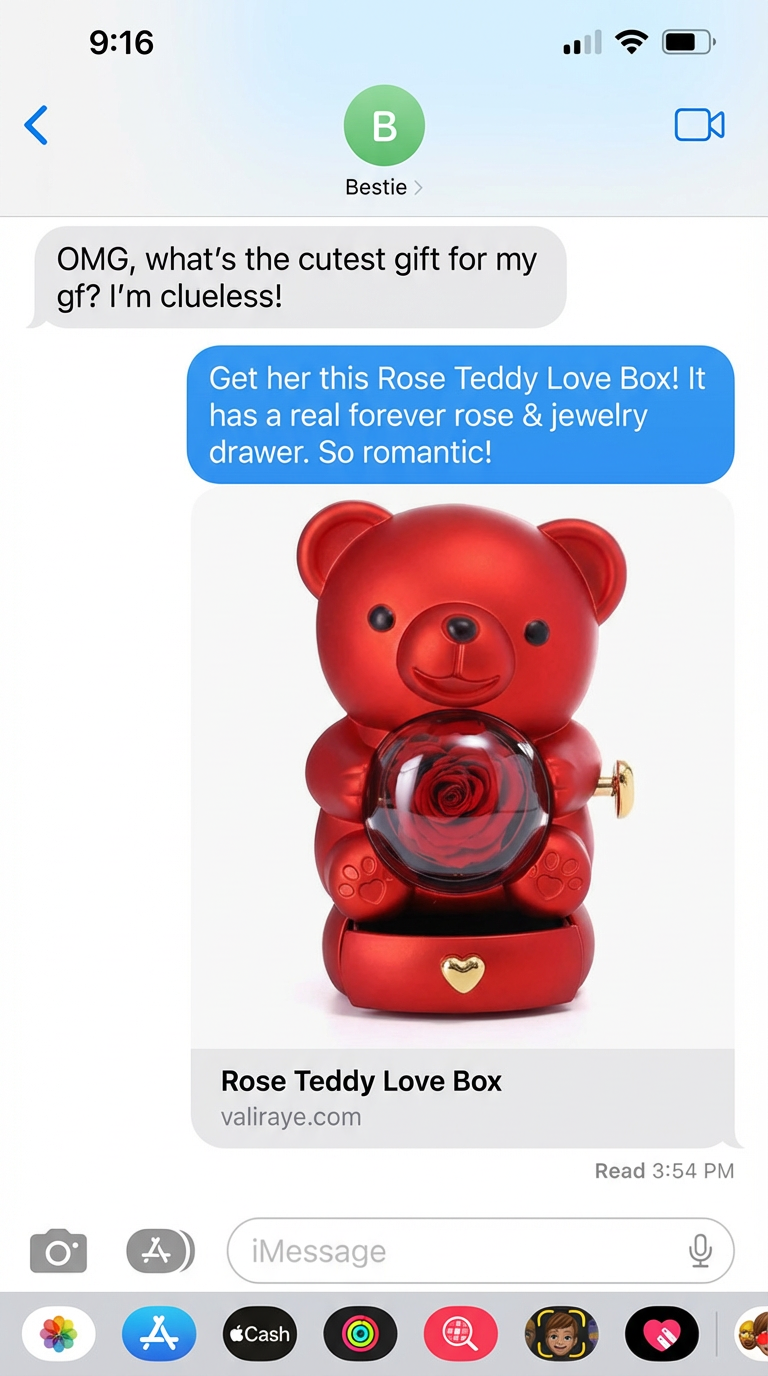 Rose Teddy Love Box